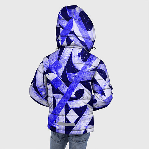 Зимняя куртка для мальчика Graffiti / 3D-Черный – фото 4