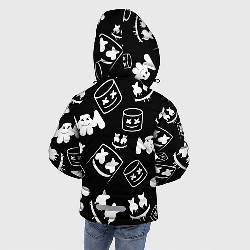 Зимняя куртка для мальчика Marshmello Флексит / 3D-Черный – фото 4