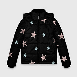 Куртка зимняя для мальчика Звездопад, цвет: 3D-светло-серый