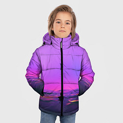Куртка зимняя для мальчика ALONE, цвет: 3D-черный — фото 2