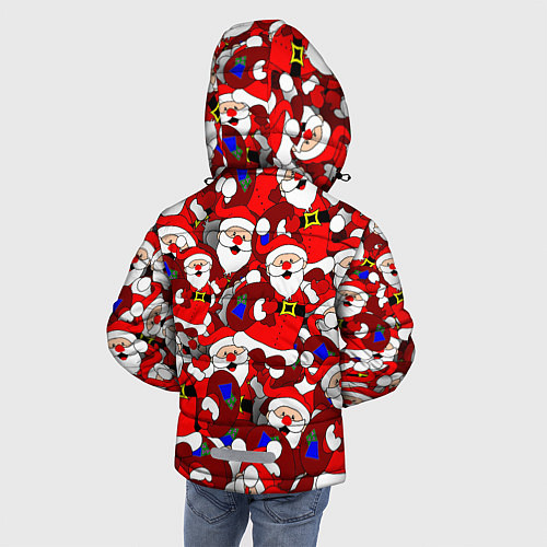 Зимняя куртка для мальчика Русский Санта Клаус / 3D-Черный – фото 4