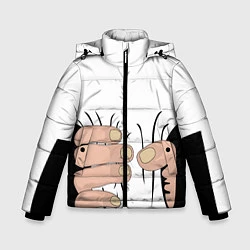 Куртка зимняя для мальчика Hand, цвет: 3D-черный