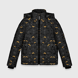 Куртка зимняя для мальчика ЛЕТУЧИЕ МЫШИ, цвет: 3D-черный