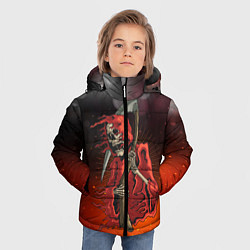 Куртка зимняя для мальчика Смерть, цвет: 3D-черный — фото 2