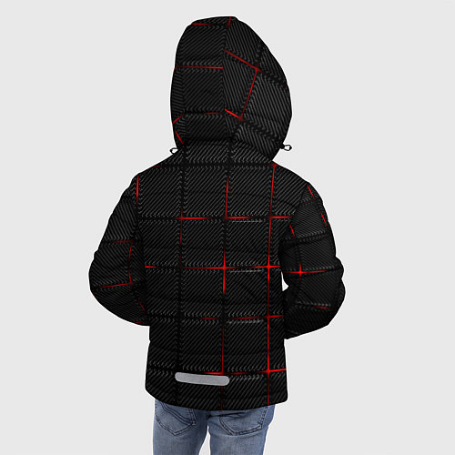 Зимняя куртка для мальчика Halloween love / 3D-Черный – фото 4