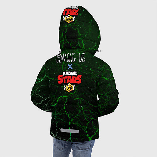 Зимняя куртка для мальчика Among Us x Brawl Stars / 3D-Черный – фото 4