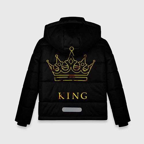 Зимняя куртка для мальчика KING / 3D-Светло-серый – фото 2