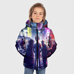 Куртка зимняя для мальчика Маска Watch dogs Z, цвет: 3D-черный — фото 2