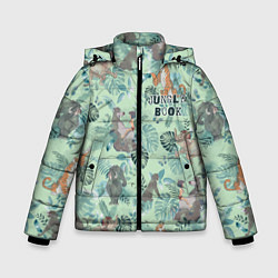Куртка зимняя для мальчика Jungle Book pattern, цвет: 3D-черный