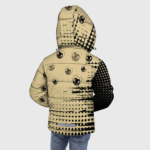 Зимняя куртка для мальчика BENDY AND THE INK MACHINE / 3D-Черный – фото 4