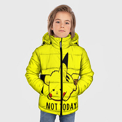 Куртка зимняя для мальчика Пикачу лень, цвет: 3D-красный — фото 2