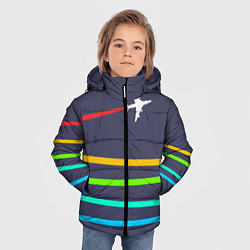 Куртка зимняя для мальчика В небо, цвет: 3D-светло-серый — фото 2