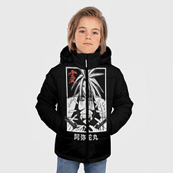 Куртка зимняя для мальчика Дух Амидамару, цвет: 3D-черный — фото 2