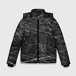 Куртка зимняя для мальчика Царапины, цвет: 3D-черный