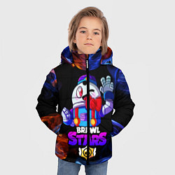 Куртка зимняя для мальчика BRAWL STARS LOU, цвет: 3D-светло-серый — фото 2