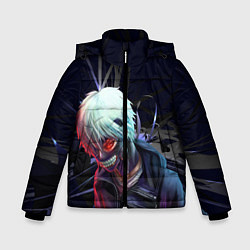 Куртка зимняя для мальчика Токийский Гуль, цвет: 3D-черный