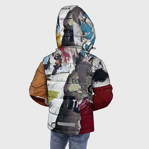 Зимняя куртка для мальчика Street art / 3D-Красный – фото 4