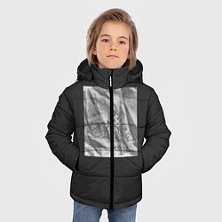 Куртка зимняя для мальчика Белоснежка и кролик, цвет: 3D-черный — фото 2