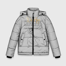 Куртка зимняя для мальчика Белоснежка, цвет: 3D-черный