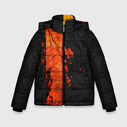 Куртка зимняя для мальчика ЦАПЛЯ, цвет: 3D-светло-серый