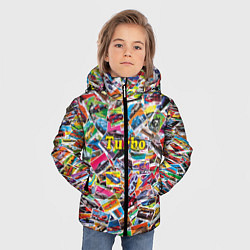 Куртка зимняя для мальчика Коллекция вкладышей Turbo, цвет: 3D-светло-серый — фото 2