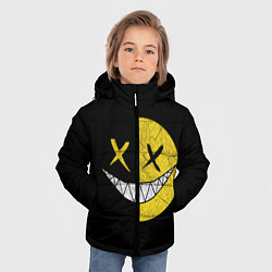 Куртка зимняя для мальчика SMILE, цвет: 3D-черный — фото 2
