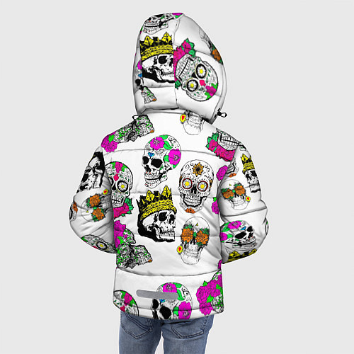 Зимняя куртка для мальчика King череп / 3D-Черный – фото 4