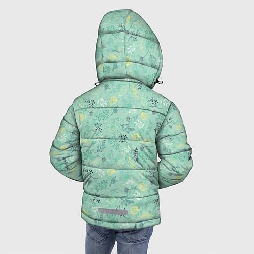 Зимняя куртка для мальчика Гербарий / 3D-Черный – фото 4