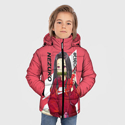 Куртка зимняя для мальчика Nezuko, цвет: 3D-красный — фото 2