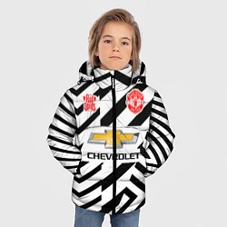 Куртка зимняя для мальчика MANCHESTER UNITED 2021, цвет: 3D-черный — фото 2