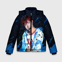 Куртка зимняя для мальчика BTS, цвет: 3D-черный