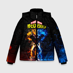 Куртка зимняя для мальчика Моя геройская академия, цвет: 3D-черный