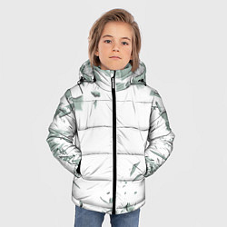 Куртка зимняя для мальчика Разбитое стекло, цвет: 3D-черный — фото 2
