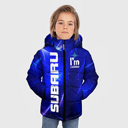 Куртка зимняя для мальчика Субару, цвет: 3D-черный — фото 2