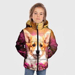 Куртка зимняя для мальчика Вельш-корги, цвет: 3D-черный — фото 2