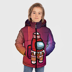 Куртка зимняя для мальчика Among Us Сладкий Z, цвет: 3D-черный — фото 2
