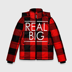Куртка зимняя для мальчика REAL BIG, цвет: 3D-черный