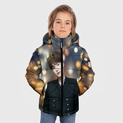 Куртка зимняя для мальчика MIN YOONGI, цвет: 3D-черный — фото 2