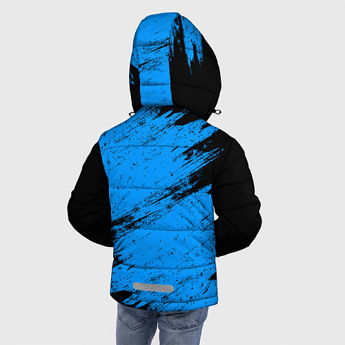 Зимняя куртка для мальчика AMONG US - Синий в Короне / 3D-Черный – фото 4