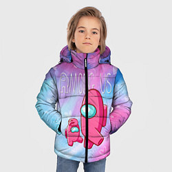 Куртка зимняя для мальчика Among Us Baby Z, цвет: 3D-черный — фото 2