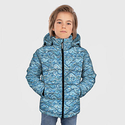 Куртка зимняя для мальчика Море волнуется, цвет: 3D-черный — фото 2