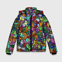 Куртка зимняя для мальчика Among Us Overload, цвет: 3D-черный