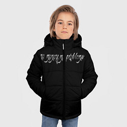 Куртка зимняя для мальчика Нет денег нет проблем, цвет: 3D-черный — фото 2