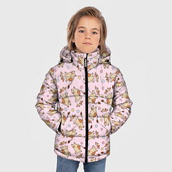 Куртка зимняя для мальчика Фон с бычками, цвет: 3D-черный — фото 2