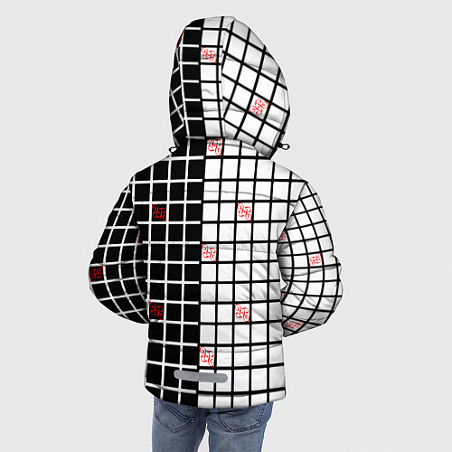 Зимняя куртка для мальчика Разносторонняя сетка Fumrre / 3D-Черный – фото 4
