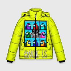 Куртка зимняя для мальчика The Crewmate Bunch, цвет: 3D-светло-серый