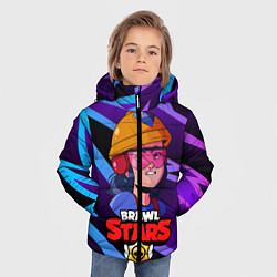 Куртка зимняя для мальчика Джеки Brawl Stars Jacky, цвет: 3D-черный — фото 2
