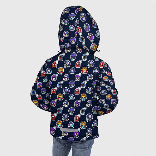 Зимняя куртка для мальчика EMOJI Brawl Stars MONOGRAM / 3D-Черный – фото 4