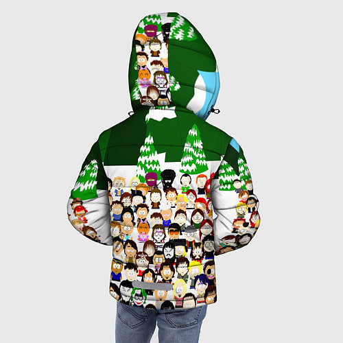 Зимняя куртка для мальчика Южный Парк South Park / 3D-Черный – фото 4