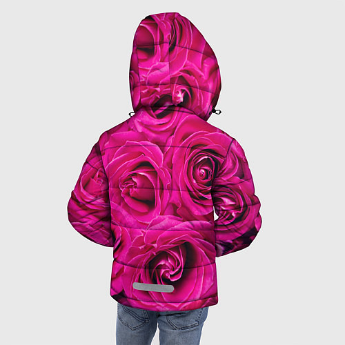 Зимняя куртка для мальчика Розы / 3D-Черный – фото 4